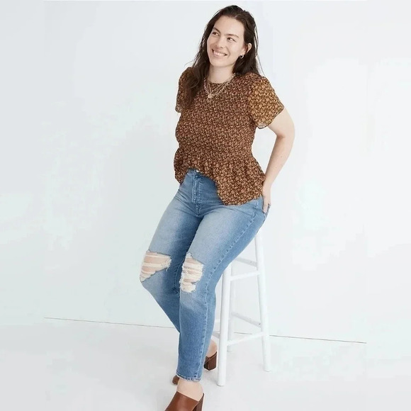 Madewell The Perfect Vintage Jean Denman‎ Wash Size 32 Distressed Cotton Stretch - Picture 1 of 13